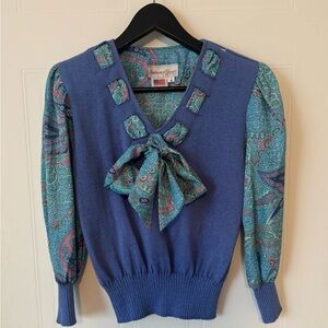 Anthony Sicari petites vintage long sleeve made in USA size 4 Skit and sweater